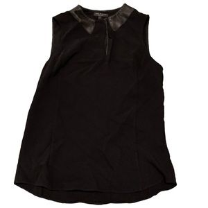 Authentic Rag & Bone top with real leather accents